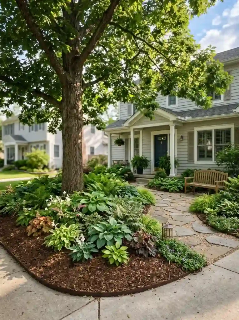 16. Plant a low-maintenance groundcover beneath a tree