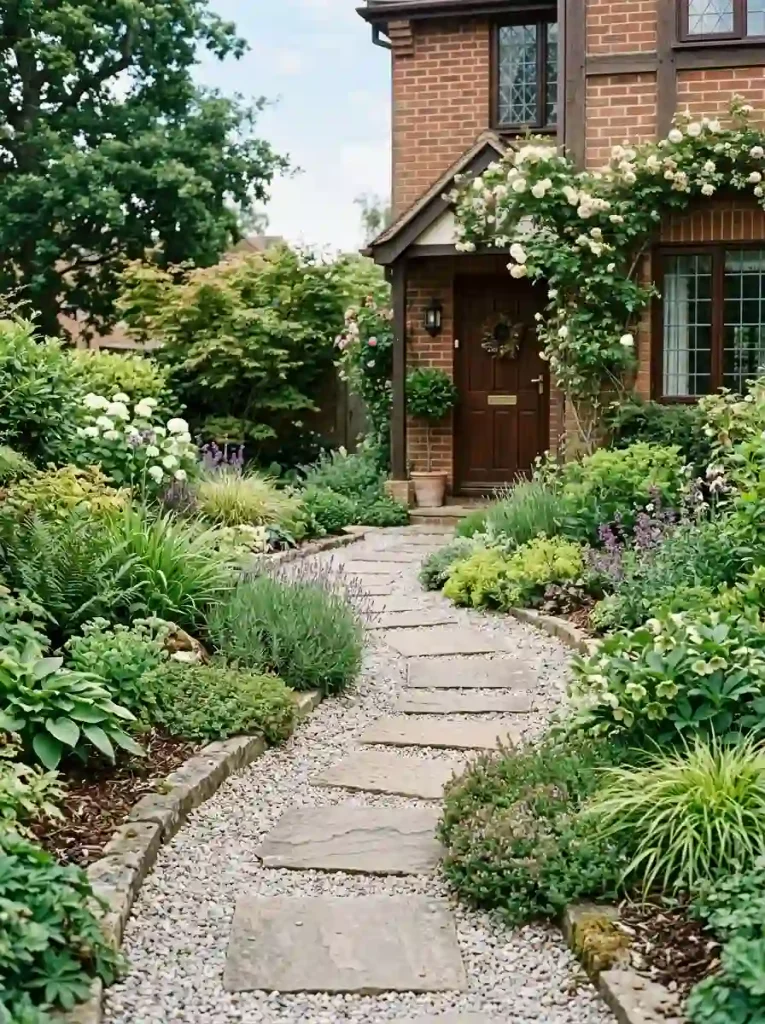 16. Use Flat Stones to Create a Simple Stepping Route