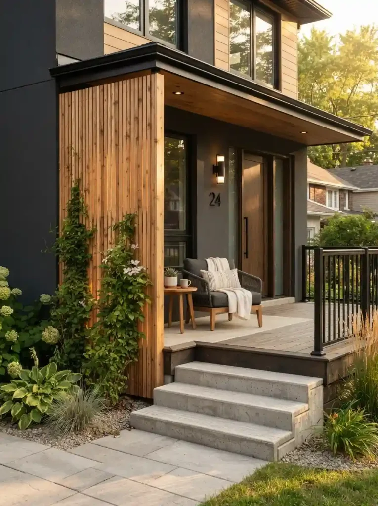 17. Add a Simple Wooden Privacy Screen