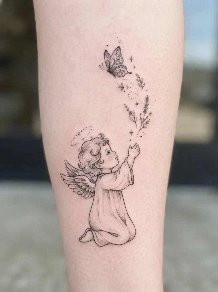 17. Baby Angel With a Butterfly