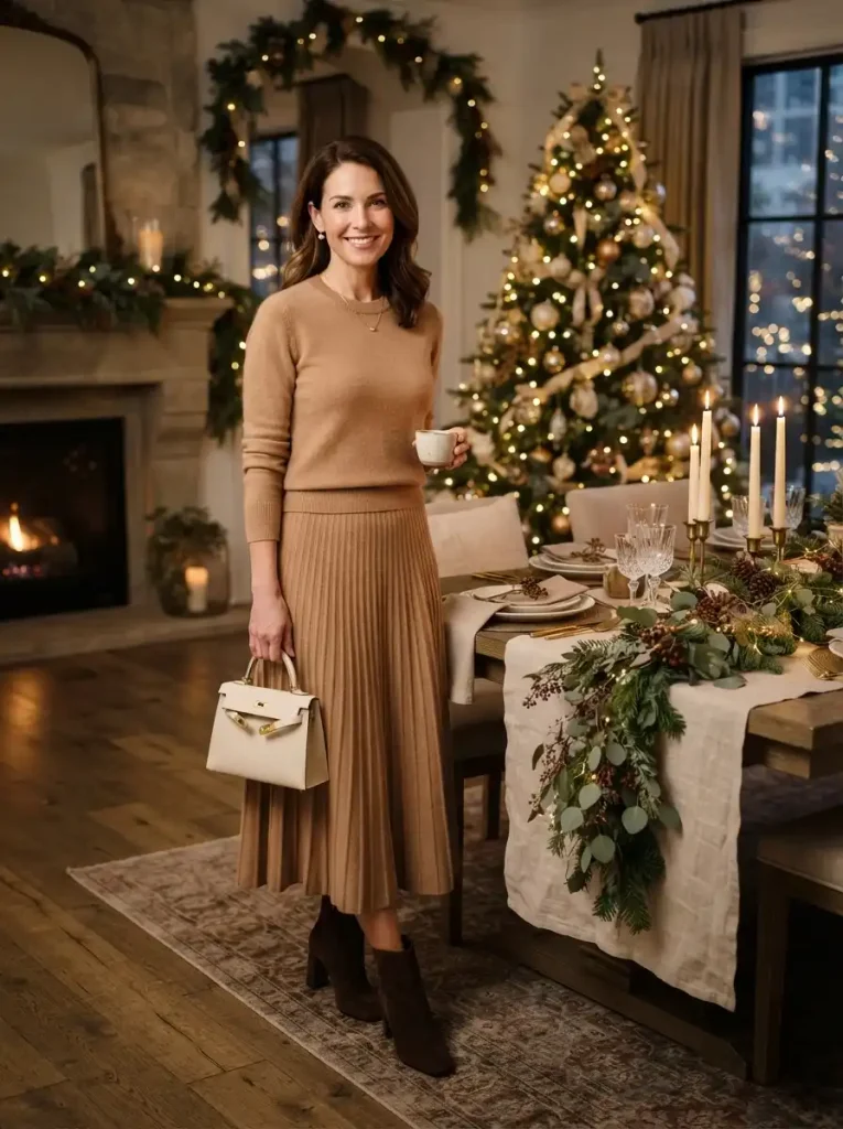 17. Camel Knit Set