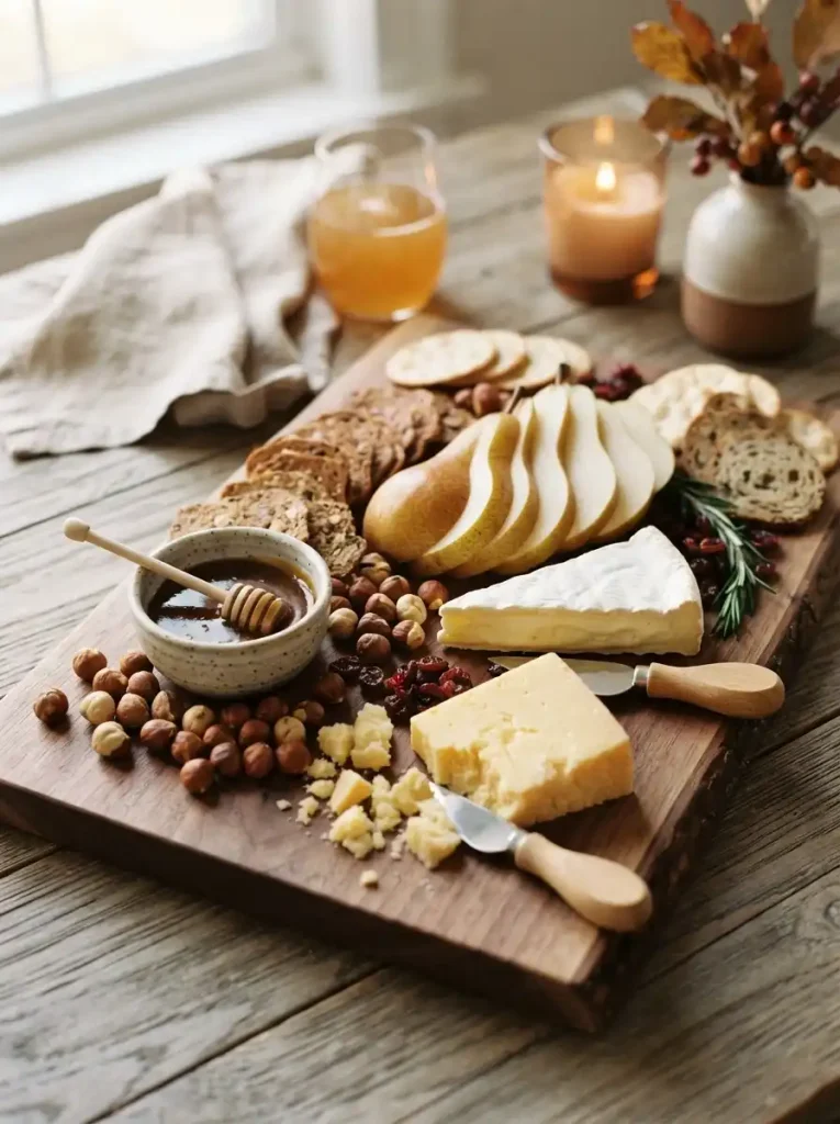 17. Caramel Pear and Cheese Board