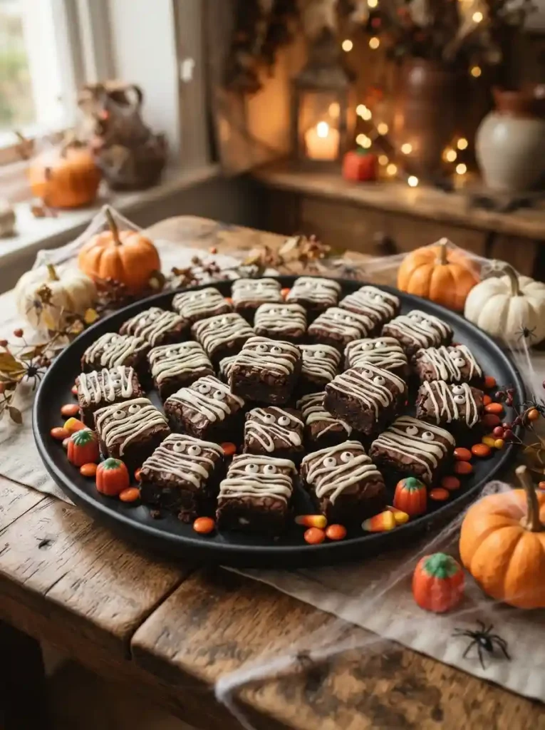 17. Mummy Brownie Bites