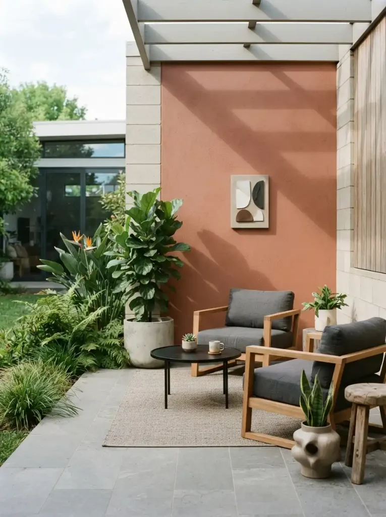17. Paint an Outdoor Feature Wall