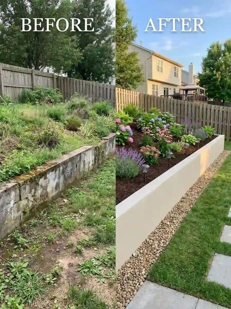 17. Paint or Refresh an Existing Retaining Wall