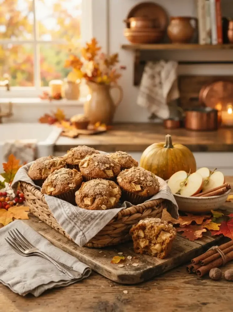 17. Pumpkin Spice Apple Muffins