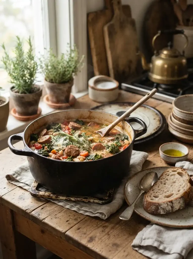 17. Sausage, Bean and Kale Stew
