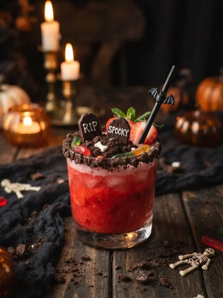 17. Strawberry Graveyard Mocktail