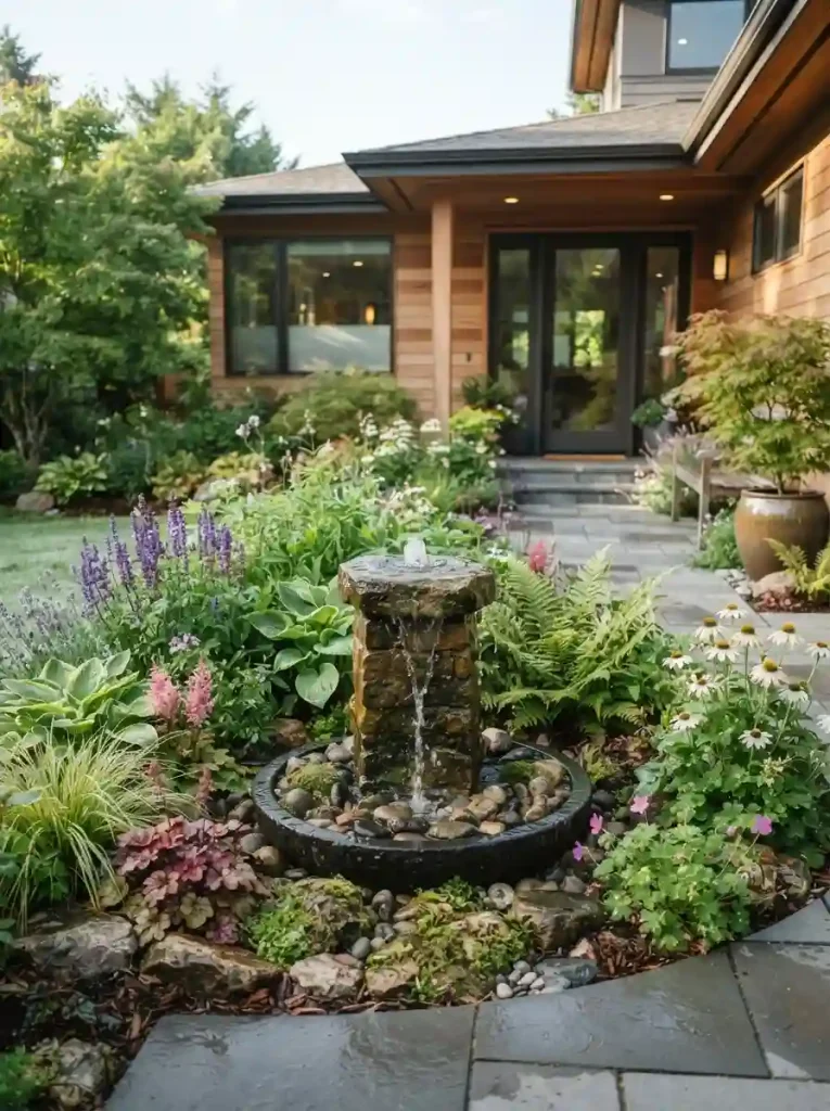 18. Add a Simple Water Feature as a Focal Point