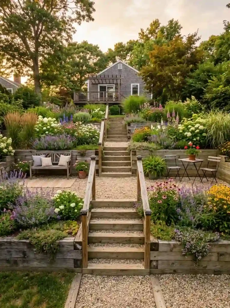 18. Combine an Inexpensive Wall With a Stairway