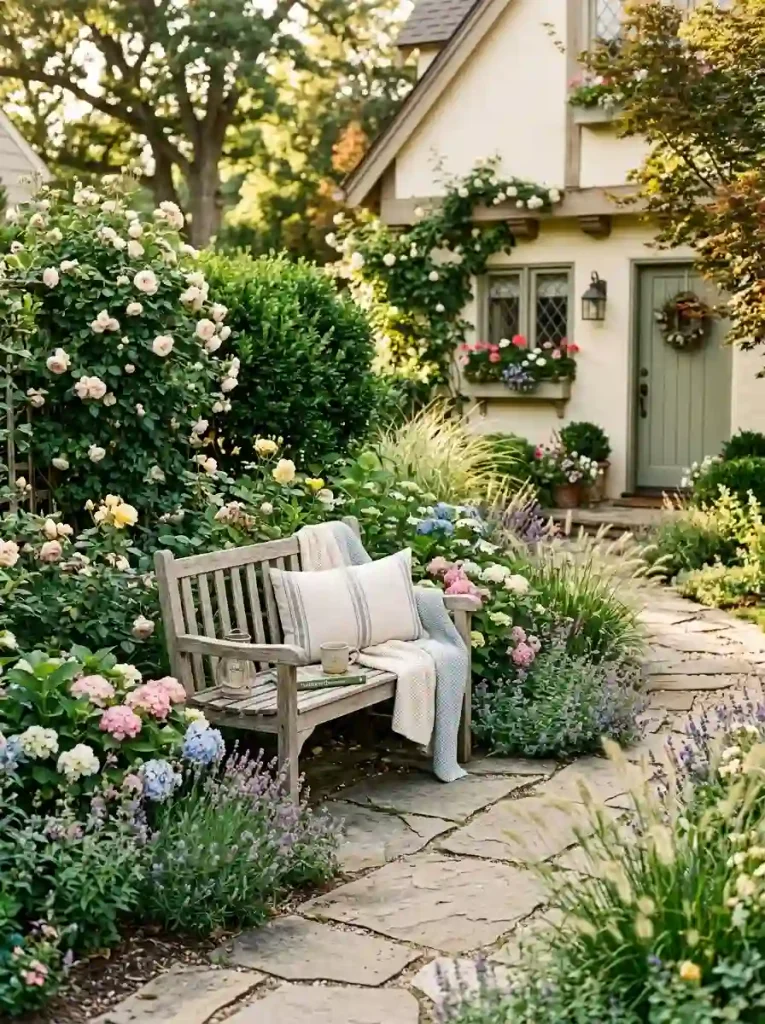 18. Create a Front Yard Seating Nook