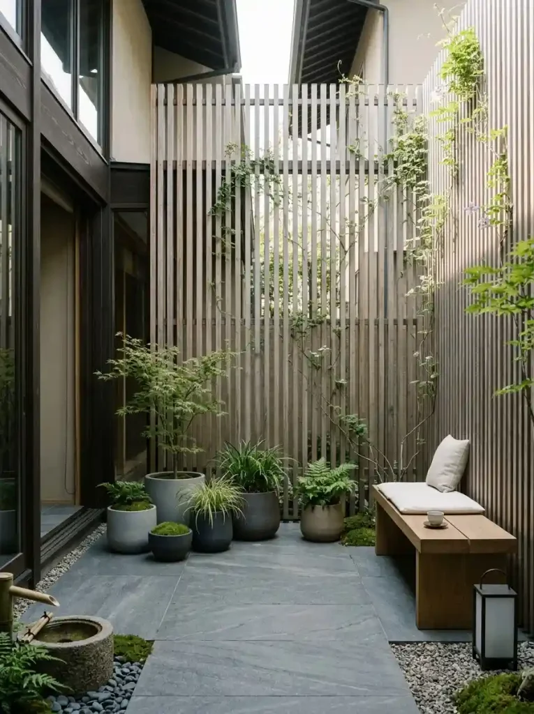 18. Create a Vertical Garden With Timber Slats