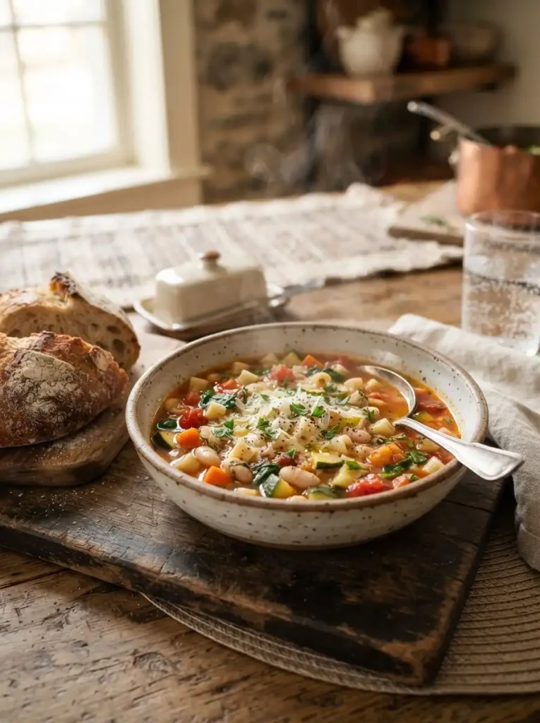 18. Easy Fall Minestrone Soup