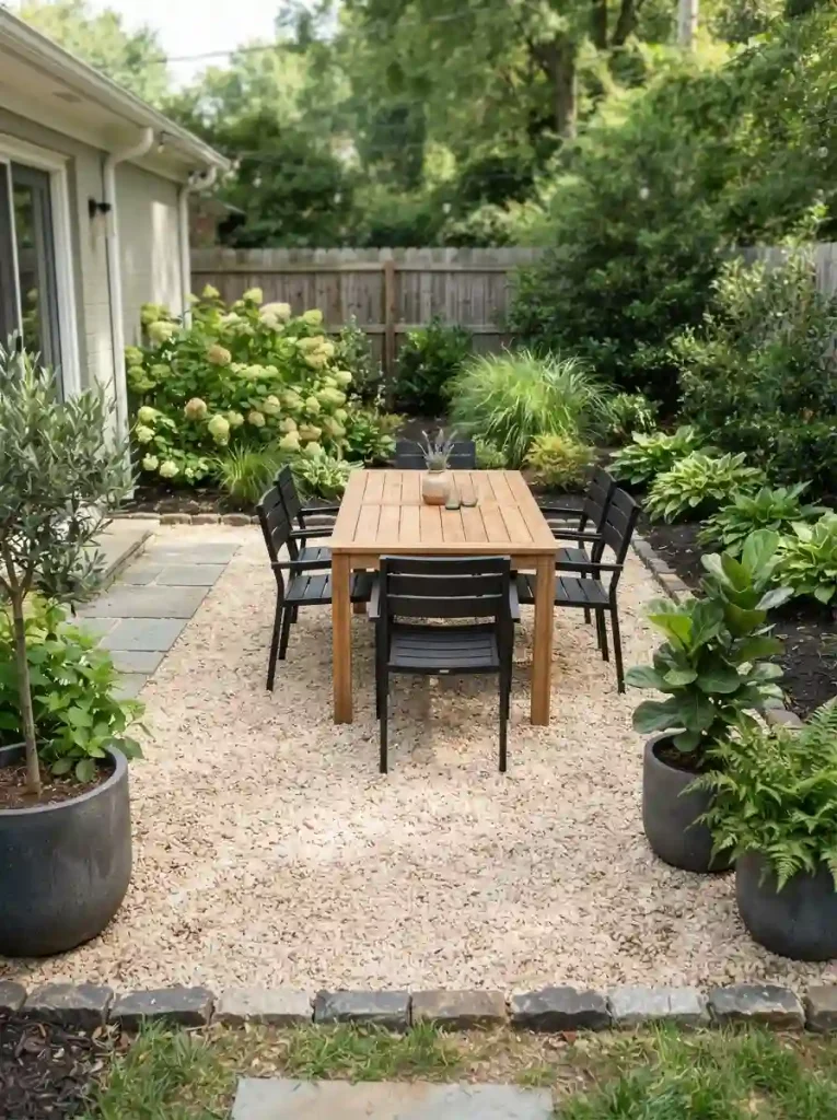 18. Give the Patio a Fresh Gravel Refresh