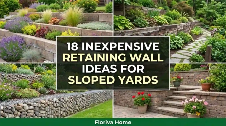 18 Inexpensive Retaining Wall Ideas for Sloped Yards