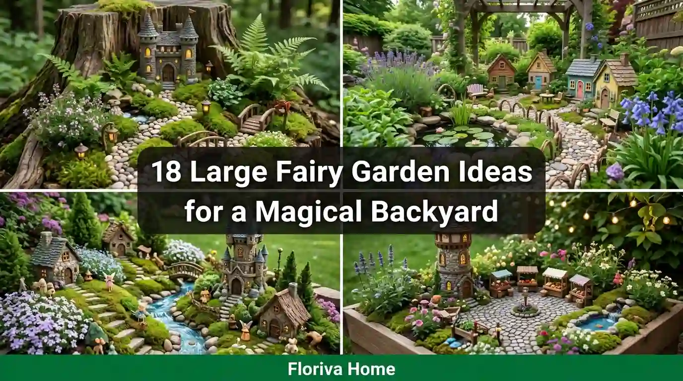 Large Fairy Garden Ideas for a Magical Backyard