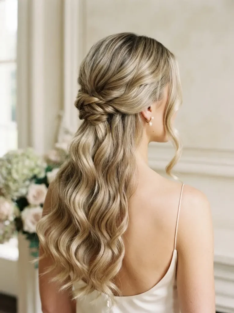18. Low-Twist Half Up Hairstyle