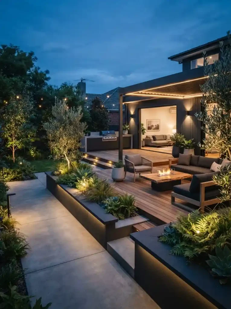 18. Mix Concrete With Natural Timber