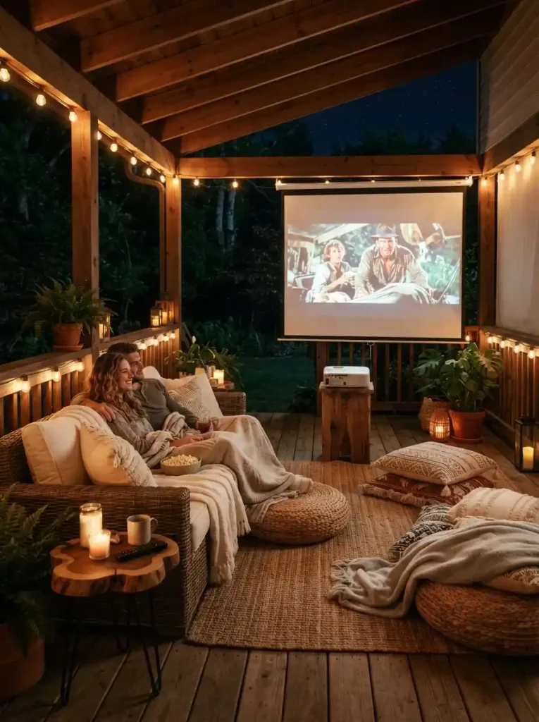 18. Outdoor Movie Setup