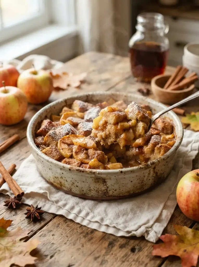 18. Warm Apple Cinnamon Bread Pudding