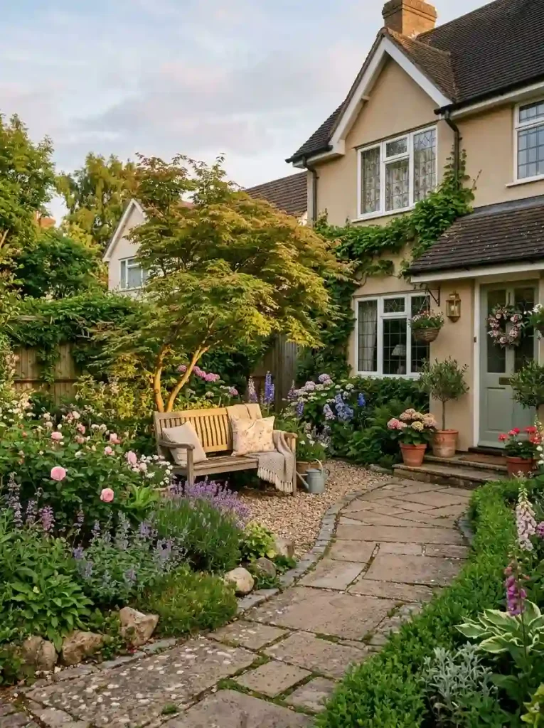 19. Add a Bench for a Welcoming Touch
