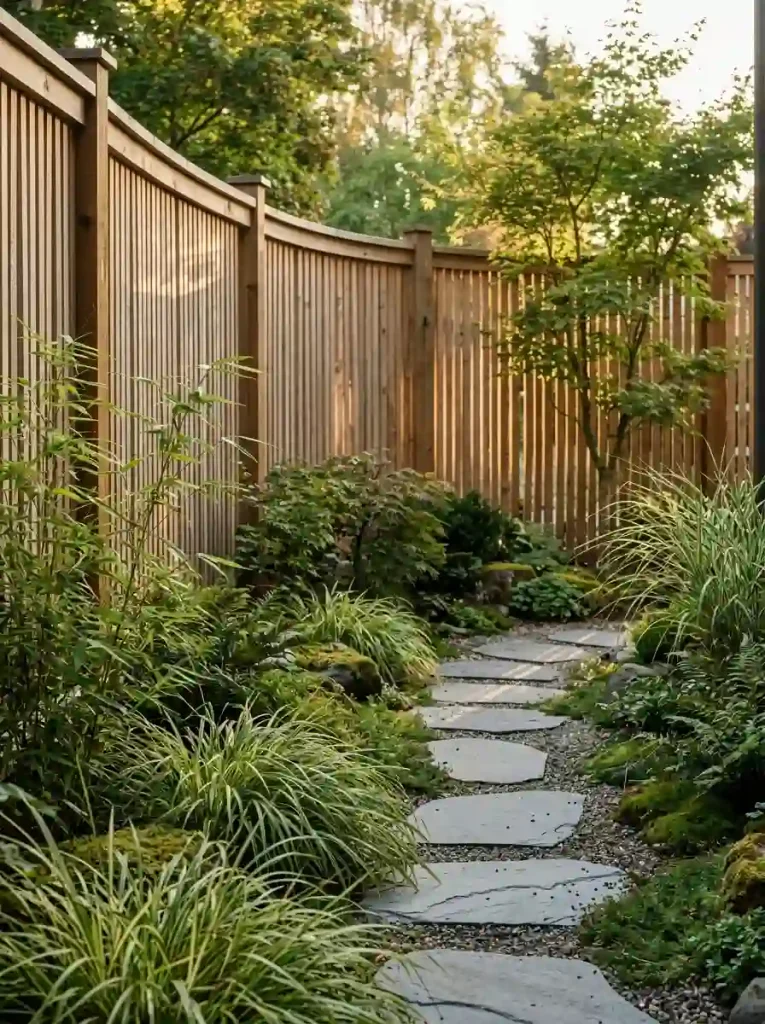 19. Add a Curved Timber Screen