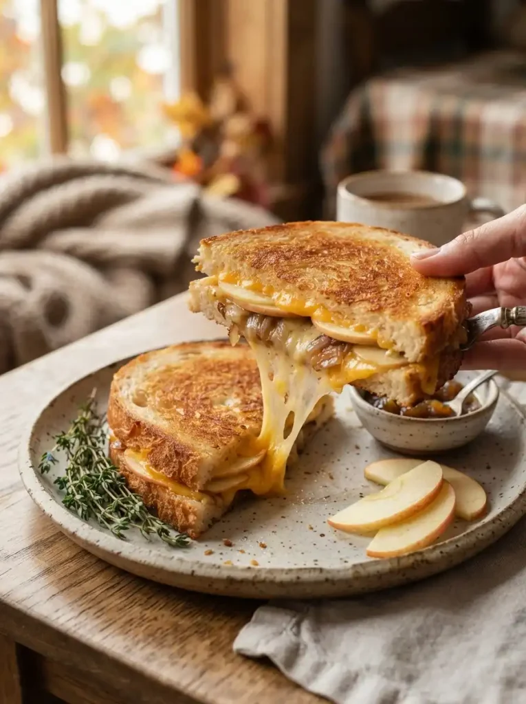 19. Apple Cheddar Grilled Cheese
