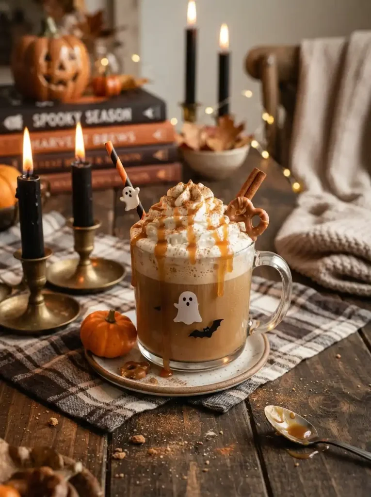 19. Caramel Cream Halloween Mocktail