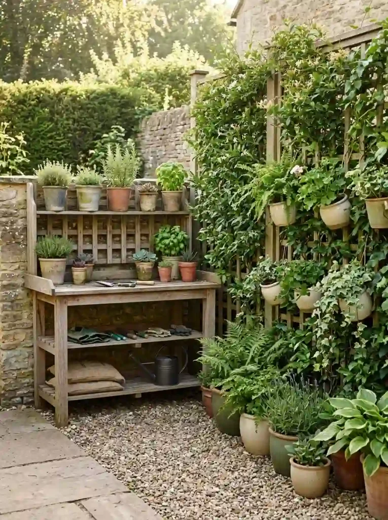 19. Create a Compact Potting Station
