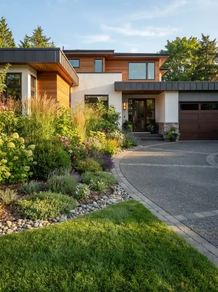 19. Design a Layered Garden Along the Driveway