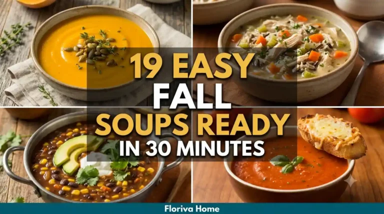 Easy Fall Soups Ready in 30 Minutes