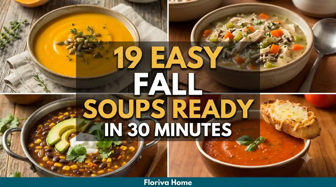 Easy Fall Soups Ready in 30 Minutes