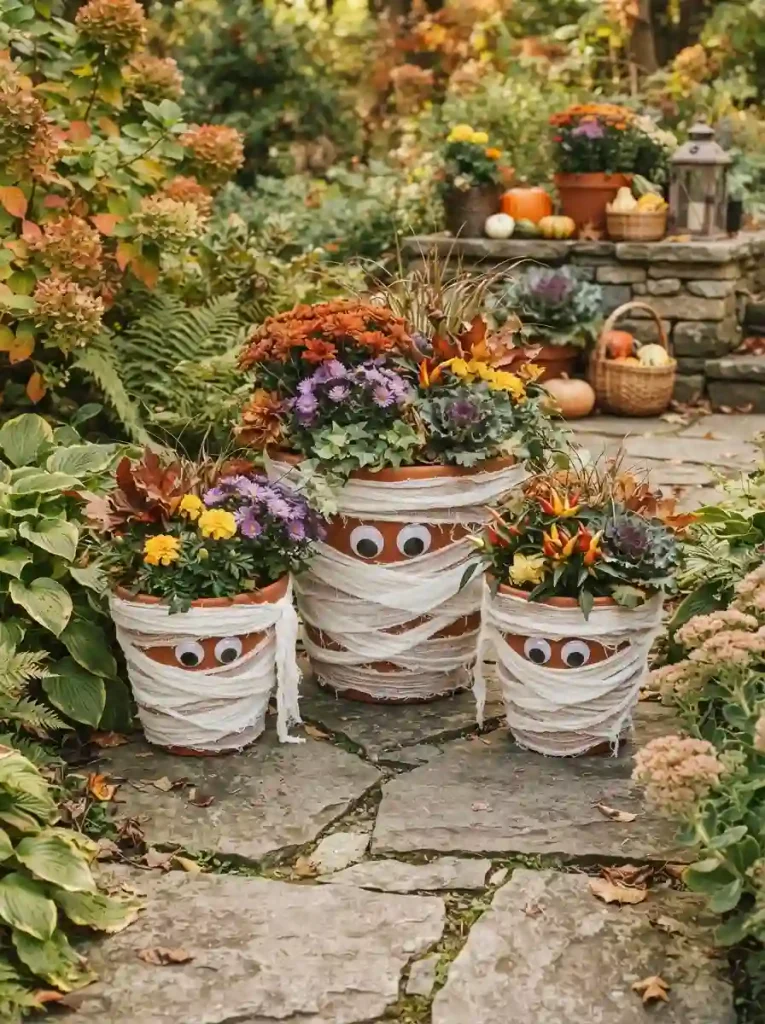 19. Mummy Garden Pots