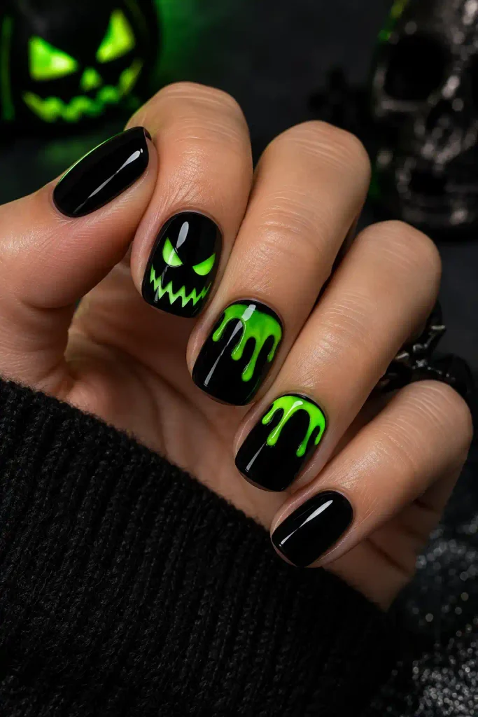 19. Neon Green Monster Claws