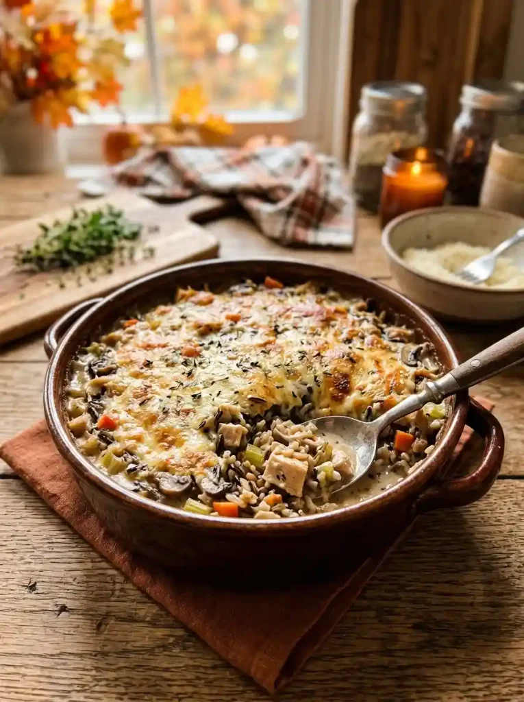 19. One-Dish Chicken and Wild Rice Casserole