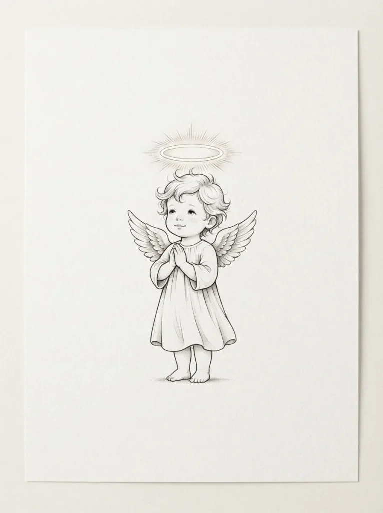 2. Baby Angel With a Small Halo