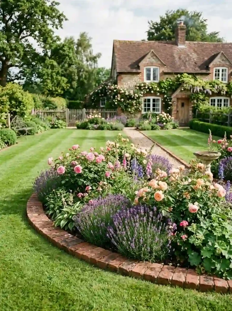 2. Brick Border With a Classic Finish