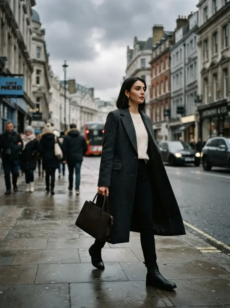 2. Charcoal Coat Commute