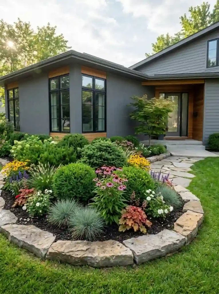 2. Create a Small Evergreen Corner for Year-Round Interest
