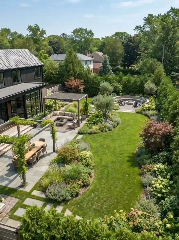 2. Divide the Yard Into Outdoor Rooms
