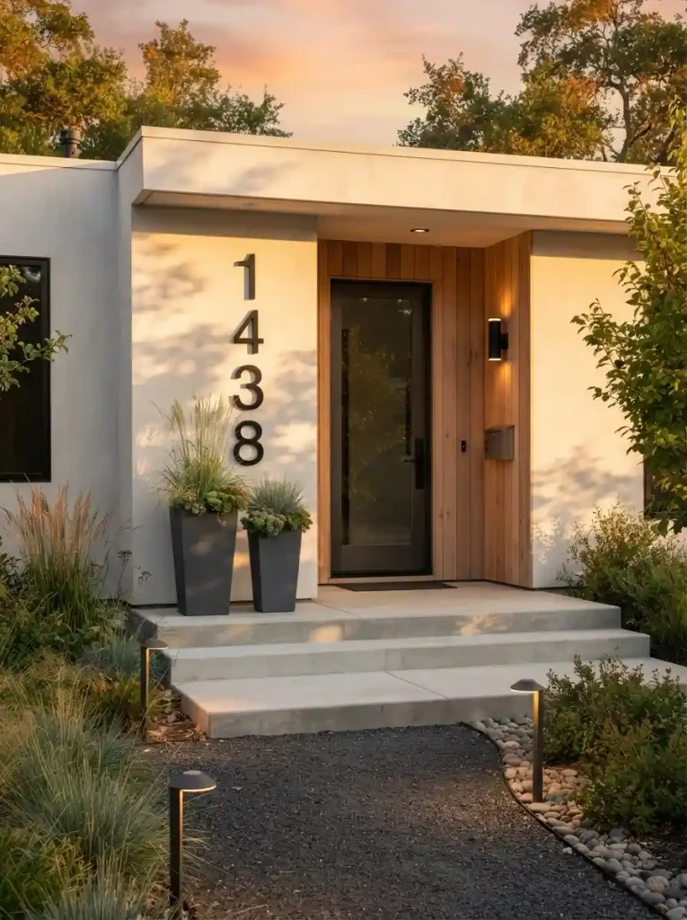 2. Give Your House Numbers a Modern Upgrade