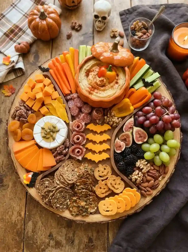 2. Halloween Pumpkin Charcuterie Board
