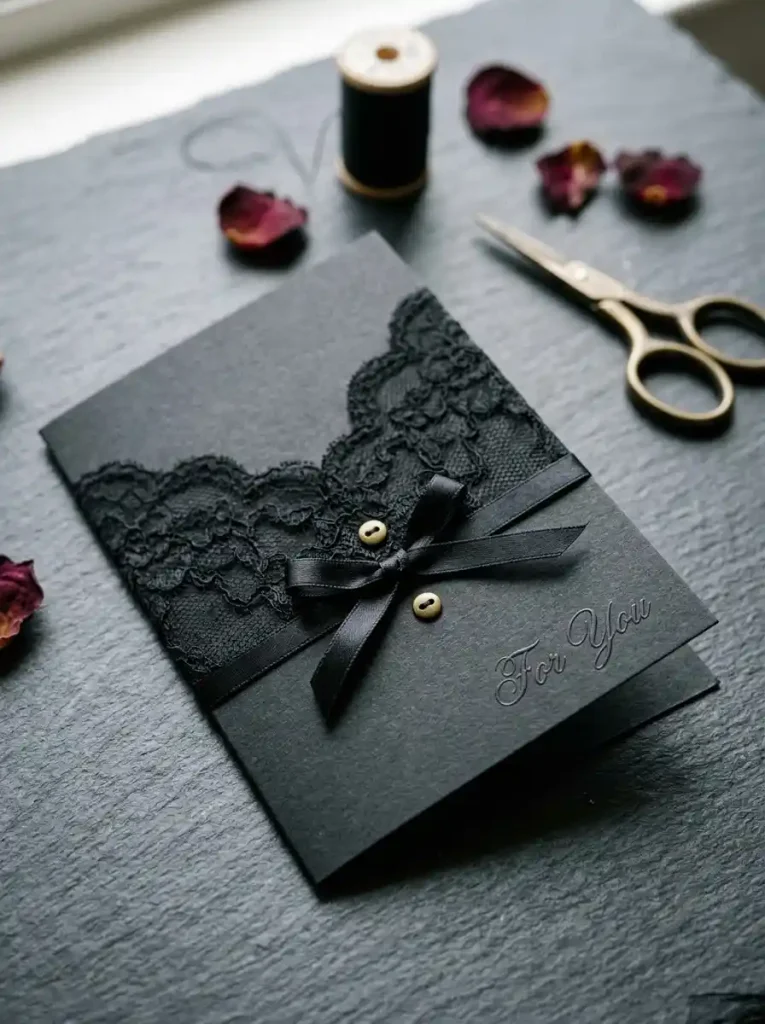 2. Little Black Lingerie Card