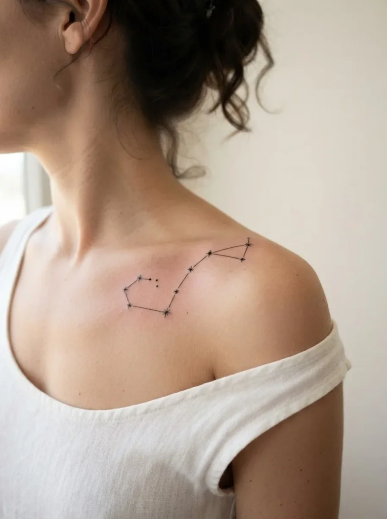2. Scorpio Constellation Tattoo