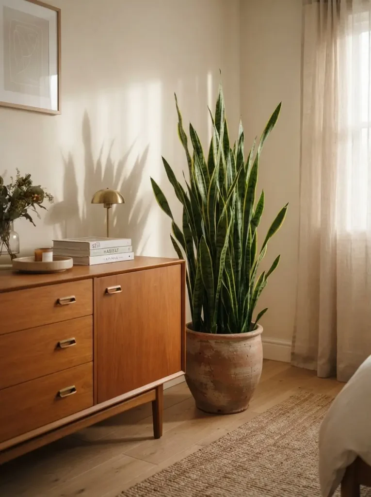 2. Snake Plant for Dark Corners