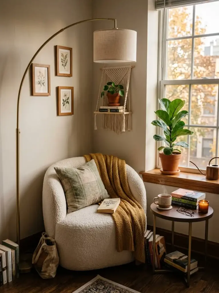 2. Turn an Empty Corner Into a Reading Nook