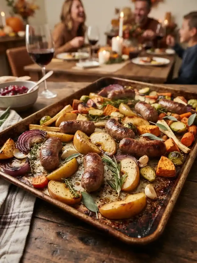 20. Apple Sausage Sheet Pan Dinner