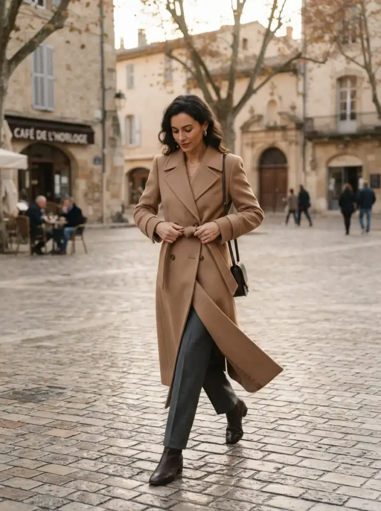 20. Belted Trench in Wool