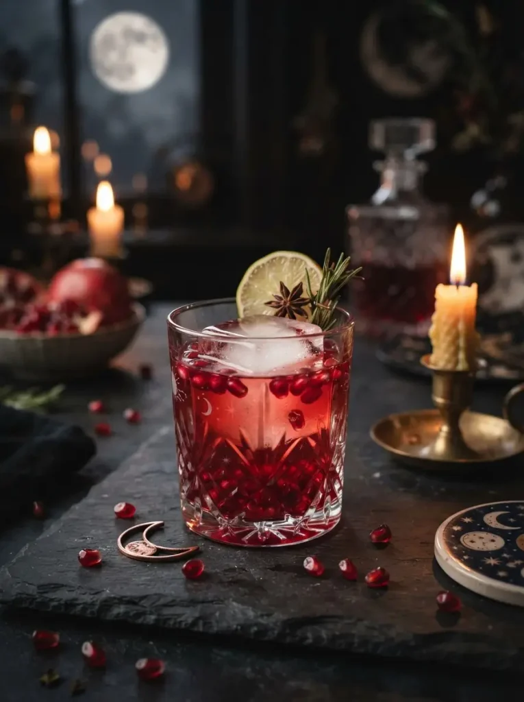20. Blood Moon Pomegranate Cocktail