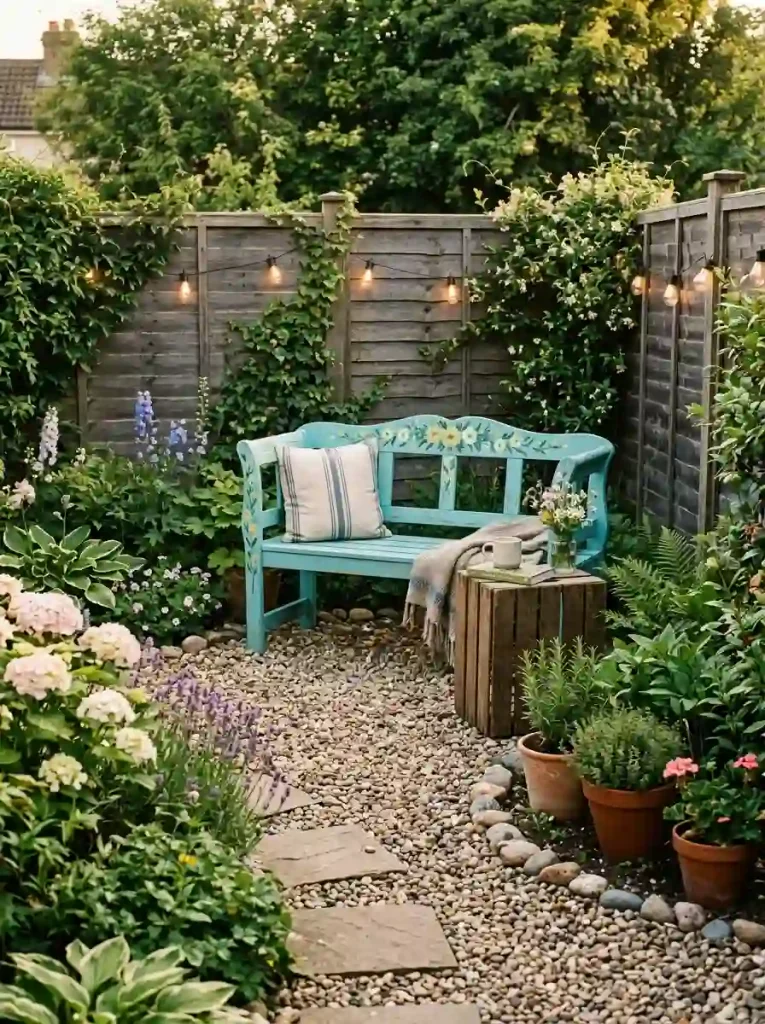 20. Define the backyard with one inexpensive focal feature